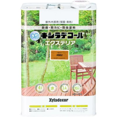 大阪ガスケミカル 水性キシラデコールエクステリア 3.4L ピニー #802 高耐久 防腐 防カビ 防虫 カンペハピオ | DAIYU8 ONLINE  SHOP