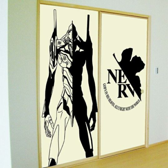 アサヒペン エヴァンゲリオン ふすま紙 初号機とNERVマーク（襖紙2枚組