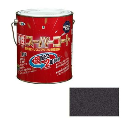 アサヒペン 油性スーパーコート 1.6L 銀黒 | DAIYU8 ONLINE SHOP