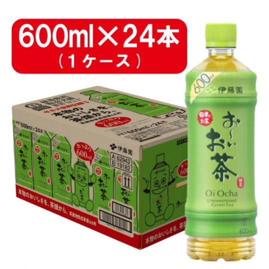 伊藤園 おーいお茶 緑茶 PET 600ml×24本 箱買い まとめ買い