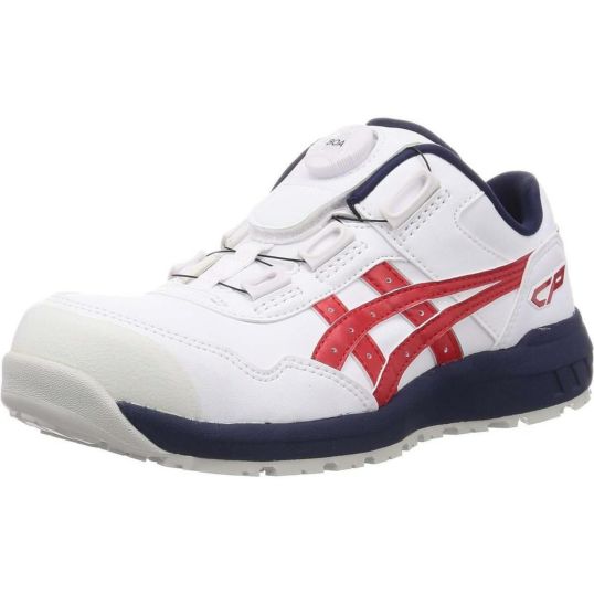 アシックス asics 安全靴/作業靴 27.0cm ウィンジョブ WINJOB CP306BOA ホワイト×クラシックレッド JSAA規格A種 BOAタイプ ローカットΩ