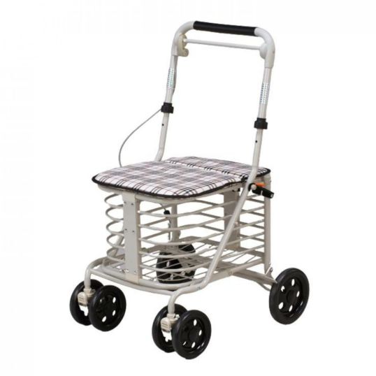 シルバーカー 腰かけ付カート Se-00086 買い物カート 手押し車