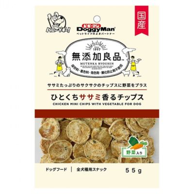 ドギーマン 無添加良品 ひとくちササミ香るチップス 野菜入り 55ｇ 犬 おやつ フード スナック ガム ジャーキー Daiyu8 Online Shop