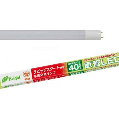 オーム電機 直管LEDランプ ラピッドスタート形器具専用 40形相当 G13 昼白色 LDF40SS・N/22/24PA 06-0925 OHM  全長1198×外径28mm DAIYU8 ONLINE SHOP