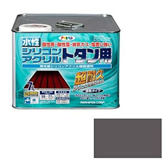 アサヒペン 水性シリコンアクリルトタン用 グレー 7L | DAIYU8 ONLINE SHOP