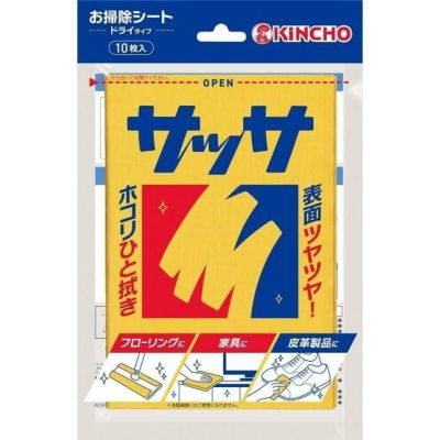 金鳥 サッサV 10枚入り ダスター クロス お掃除シート 清掃 ドライ