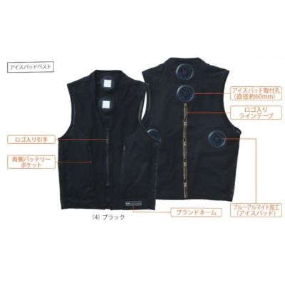 ペルチェベスト　アイスソーシャルベスト BURTLE ICE CRAFT アイスクラフト 冷却ベスト ペルチェベスト