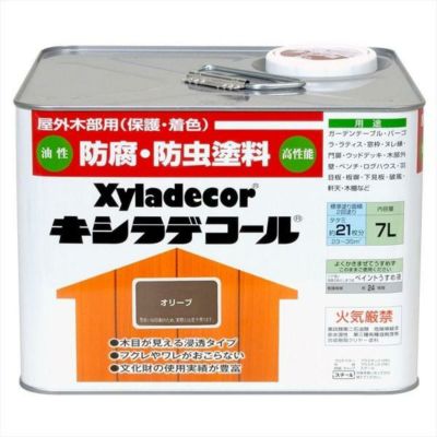 大阪ガスケミカル キシラデコール #110オリーブ 7L 油性 屋外用 防腐・防虫 塗料 補修用品 住宅資材 | DAIYU8 ONLINE SHOP