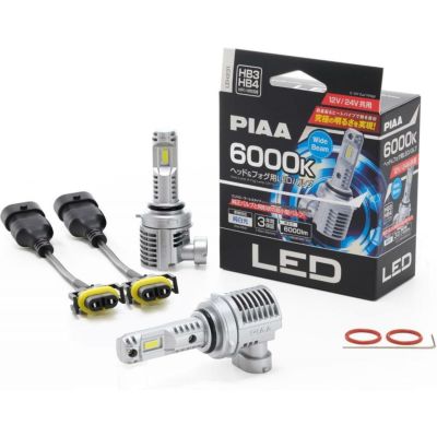 PIAA LED WHITE FOG LAMP KIT ピア フォグランプ 白 貼り 付け スイッチ