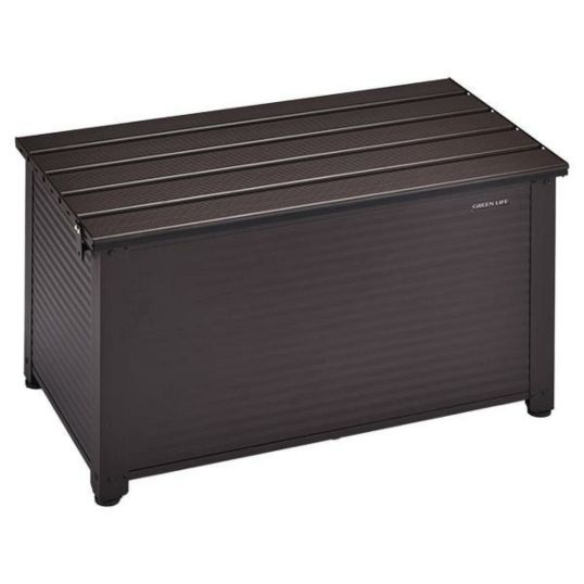 I】グリーンライフ アルミベンチストッカー84 ABS-84P ブラウン 屋外