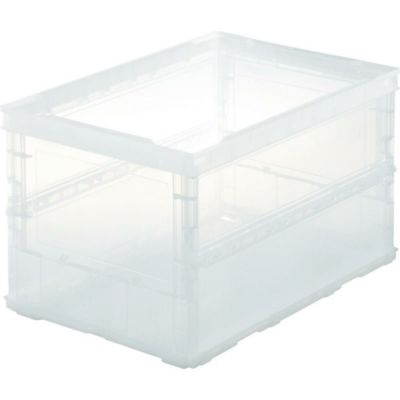 薄型オリコン 50L 透明 トラスコ 5個セット TRUSCO中山 TRUSCO(トラスコ) オリコン 薄型折りたたみコンテナ