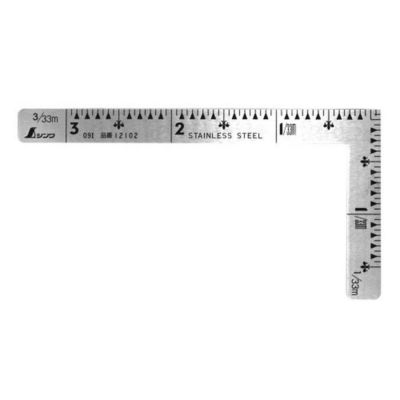 シンワ測定 曲尺 小型 ステン 5×2.5寸 表裏同目 五寸法師 12104 