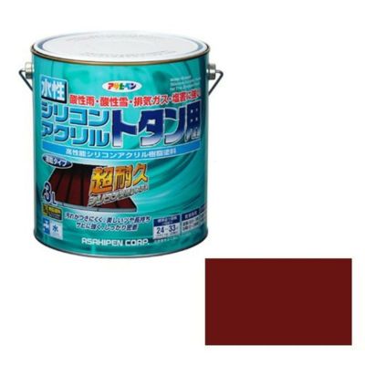 アサヒペン 水性シリコンアクリルトタン用 赤さび 3L | DAIYU8 ONLINE SHOP