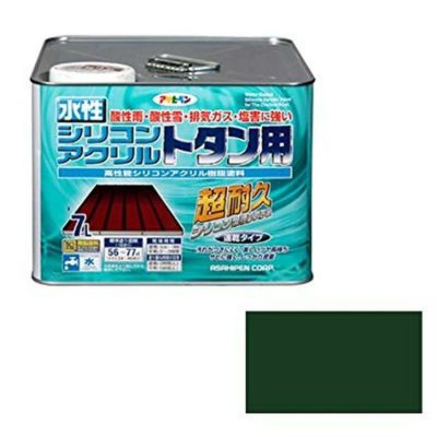 アサヒペン 水性シリコンアクリルトタン用 緑 7L | DAIYU8 ONLINE SHOP