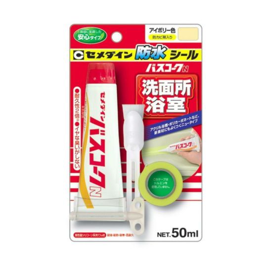 にこさん専用 楽天市場】セメダイン バスコークN 白色 50ml HJ-146 小箱10本