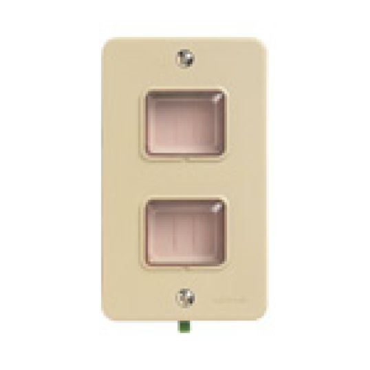 パナソニック(Panasonic) 防雨埋込スイッチプレート (2コ用)(取付枠付