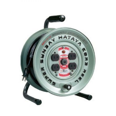 ハタヤ(HATAYA) 温度センサー付 スーパーサンデーリール 15A 30m 屋内用 SGV-30 コードリール 電工ドラム  防塵シャッターサーモカット | DAIYU8 ONLINE SHOP