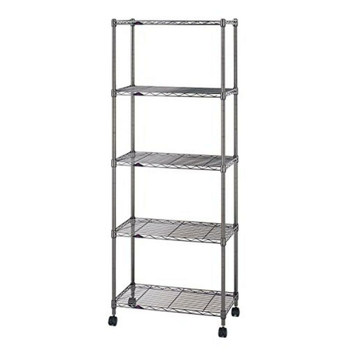 ルミナス ブラックニッケルシリーズ ポール径19mm フリーラック 4段 幅