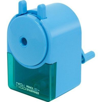 ナカバヤシ 手動えんぴつ削り器 固定クランプ付き キッズブルー