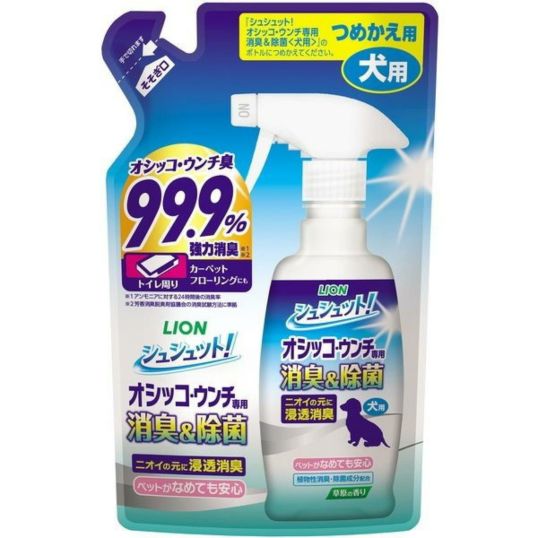 シュシュット! オシッコ・ウンチ専用 消臭&除菌 つめかえ用 犬用 詰替え280ml | DAIYU8 ONLINE SHOP