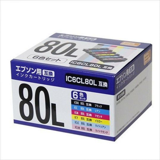 PPC エプソン用互換インク（6色パック） PP-EIC80L-6P | DAIYU8 ONLINE