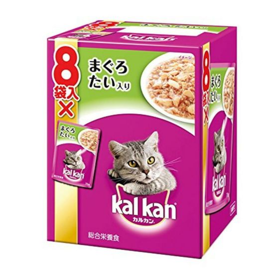 カルカン パウチ 成猫用 1歳から まぐろ たい入り 70g×8袋入り