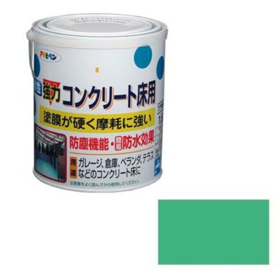 アサヒペン 水性強力コンクリート床用 ライトグリーン 1.6L | DAIYU8 ONLINE SHOP