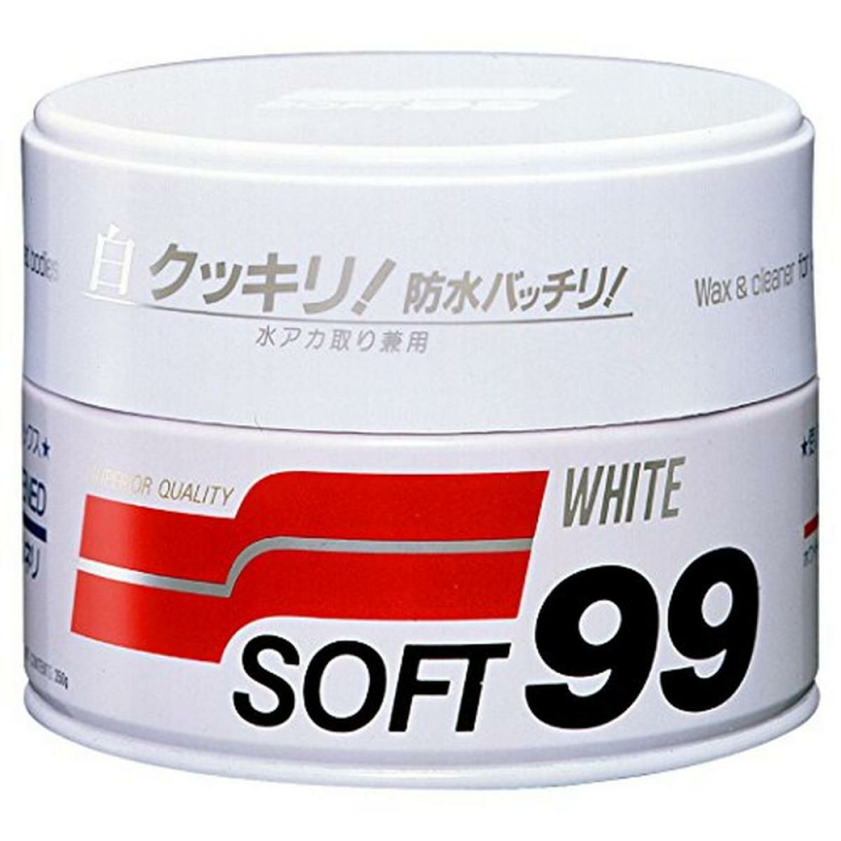ソフト99(SOFT99) カーワックス ホワイト&ホワイトパール車用 230g
