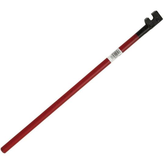 千吉 ベンダー 曲棒 10mm用×全長450mm 鉄筋曲げ作業用 黒・赤