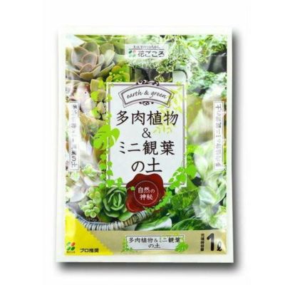 花ごころ 多肉植物＆ミニ観葉の土 1L 園芸 培養土 土 ガーデニング DAIYU8 ONLINE SHOP