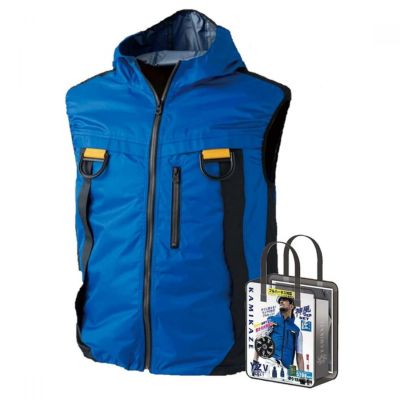 MacCho 神風忍者ポケッタブル 空調ウェア ベストタイプ Lサイズセット