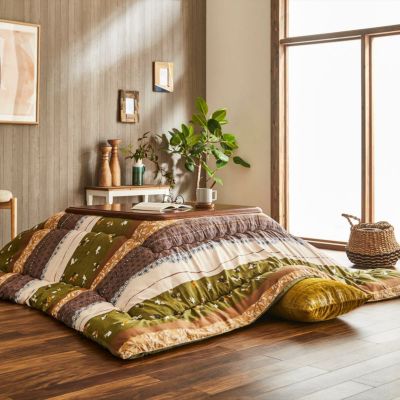 i】【代引不可】 こたつ布団 正方形 おしゃれ コタツ 北欧 ネイビー